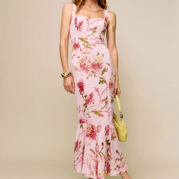 Reformation Dresses & Skirts - Reformation Irisa Dress Pink Chrysanthemum - Size 2